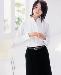 韩版商务修身白色衬衫女长袖衬衫商务修身衬衣职业女款衬衫定做