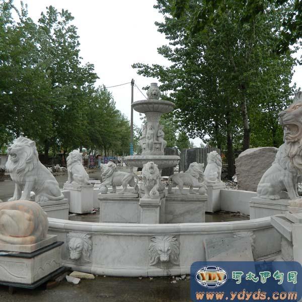河北石雕喷泉 音乐喷泉、程控喷泉 激光水幕电影 欧式喷泉图片
