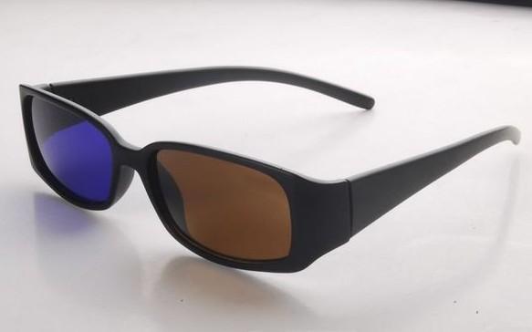 7天试用_实体体验_A70棕蓝3D立体眼镜加厚加硬抗UV防辐射滤色佳