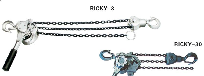 供应RICKY-2  0.75T1.5M铝合金手扳葫芦/链条式紧线图片