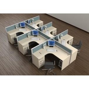 天津办公家具厂定做办公桌电脑桌写字台办公屏风职员卡位职员桌图片