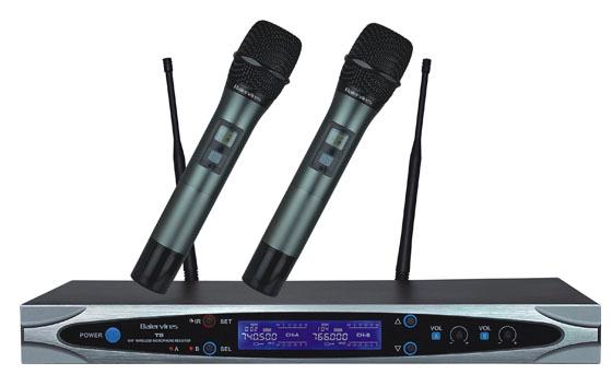 供应KTV专业UHF无线话筒高端话筒红外线对频话筒雅健S-350II