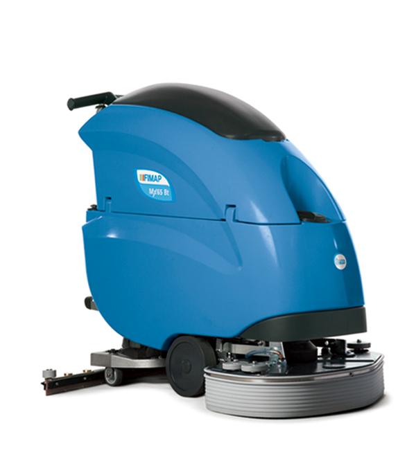 供应丹阳最新现代科技手推型洗地机，洗地机应用情况图片