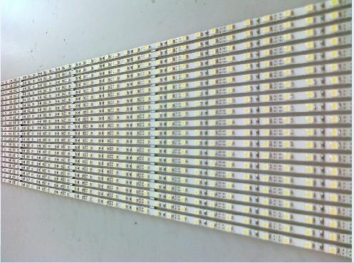 超薄广告灯箱专用3528贴片4mm宽LED硬灯条，一米96灯图片