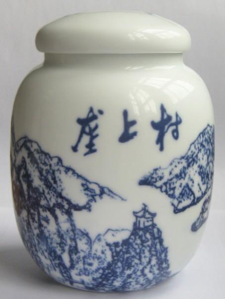 西湖龙井茶叶罐定做陶瓷罐批发
