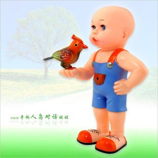 智能声控电动玩具 人鸟对话娃娃 会唱歌的小鸟
