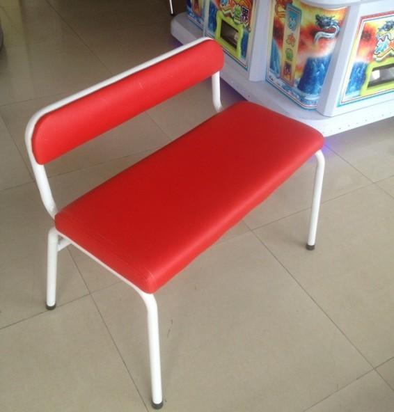 广州日上椅业生产批发直销游艺厅双人红色靠背椅 游艺城双人红色靠背椅图片