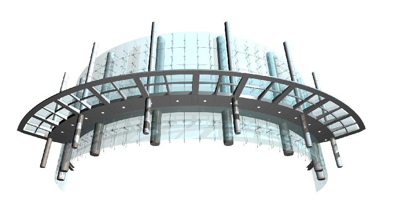 供应用于钢结构玻璃的大连雨棚大连玻璃雨棚大连弧形雨棚