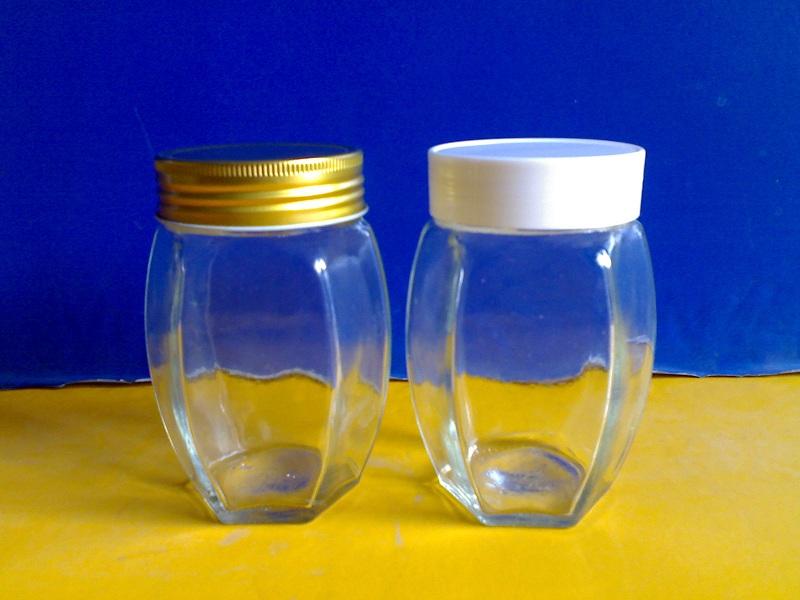 供应六棱蜂蜜玻璃瓶，500g新款蜂蜜玻璃瓶