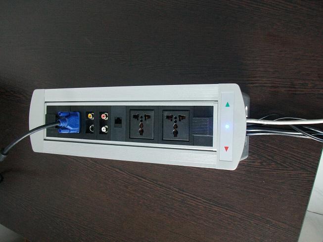 供应VLM多功能翻转插座电源插座网络插座 音视频 话筒插座