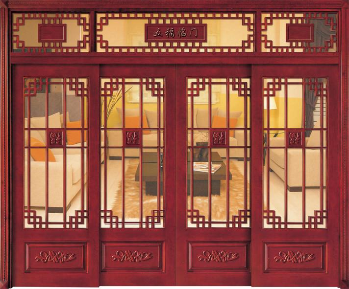 供应玻璃木门/艺术玻璃门供货商/欧式艺术镶嵌玻璃实木门