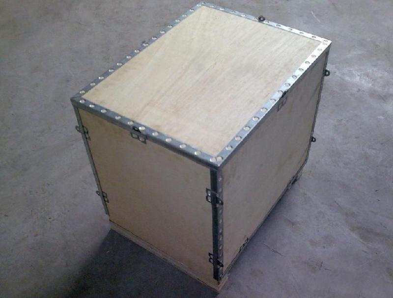 供应上海钢带木箱出口木箱闵行木箱免熏木箱包装箱国内运输木箱卡扣木箱