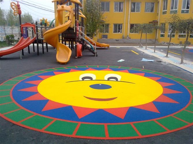 供应EPDM幼儿园安全地板EPDM幼儿园塑胶地面儿童乐园滑滑梯 
