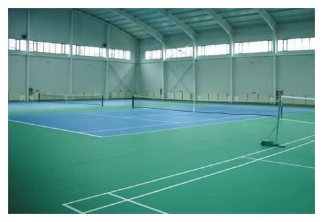 供应室内PVC网球场地板室内羽毛球场篮球场围网网球场围网塑胶地板