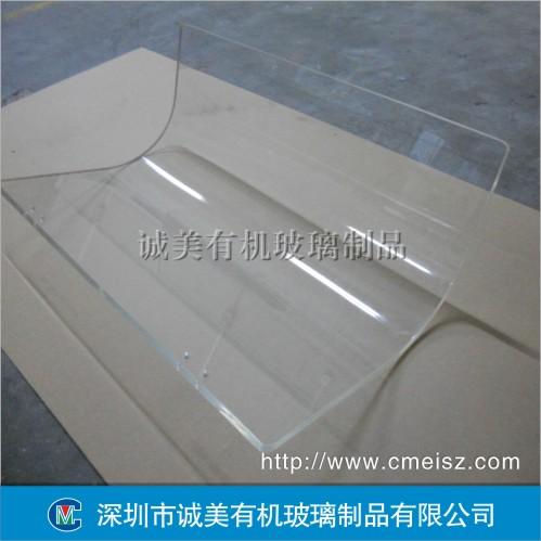 深圳市透明有机玻璃热弯 弧形亚克力折弯厂家