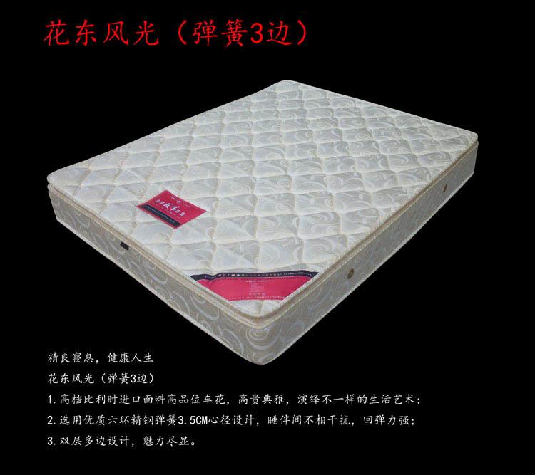 弹簧3边床垫，花东风光，台湾友情床垫