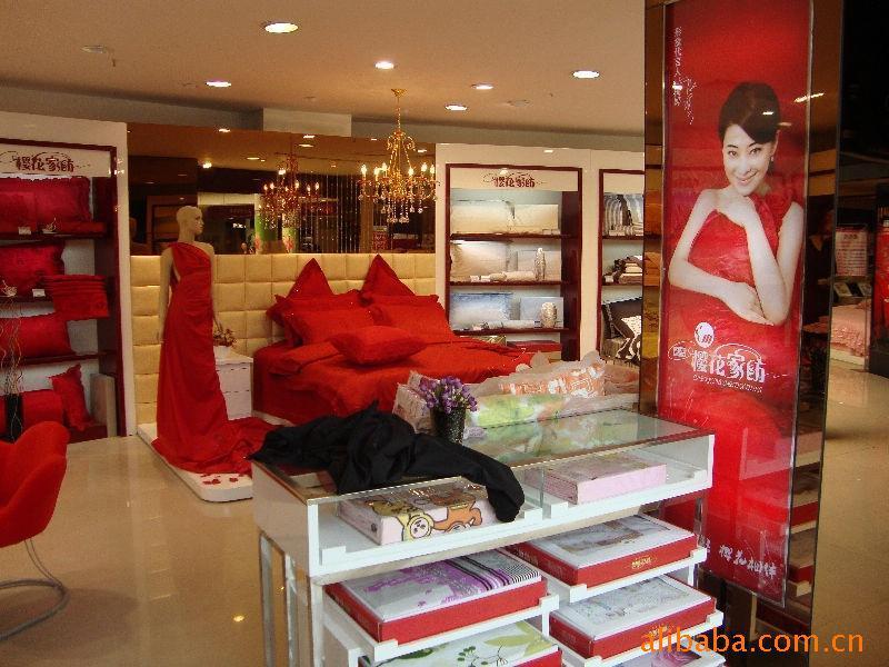 河南最专业家纺展柜设计制作公司批发
