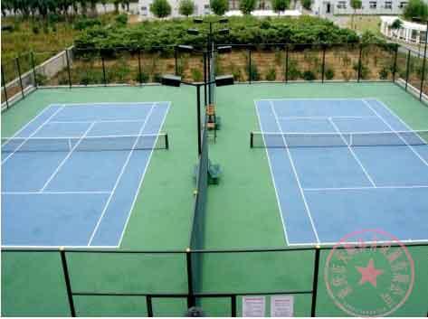 供应江北区网球场最新价格圈，重庆哪里有专用做球场厂家，首选重庆天顺图片