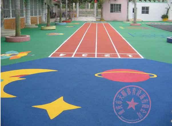 供应重庆幼儿园防滑安全塑胶地垫，重庆彩色图案EPDM安全地垫
