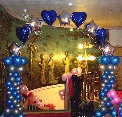 供应生日婚礼节日特色气球拱门定做，气球艺术造型装饰，气球主题场地布置