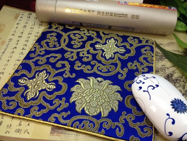 供应杭州丝绸鼠标垫旅游文化礼品