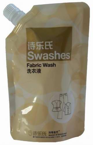 供应合肥市洗衣液自立吸嘴袋，订做各种液体包装吸嘴袋/专业生产