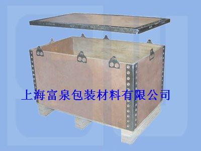 供应钢带木箱、上海钢带箱、钢边箱、青浦钢边箱、青浦钢带箱