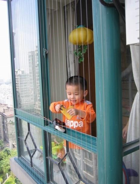 供应福州小孩爬窗防护栏隐形防护网