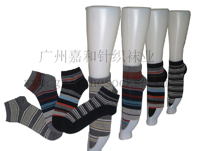 广州男袜工厂供应条纹男士袜休闲男士袜中统男士袜