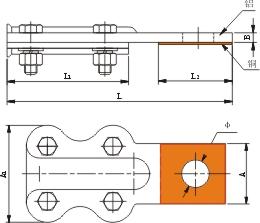 固力发JTL系列铜铝接线夹(钎焊)