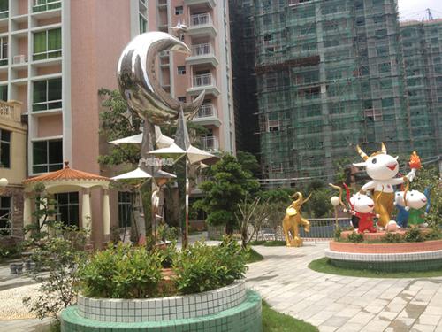 供应广州番禺专业不锈钢雕塑厂 园林雕塑 艺术造型雕塑 大型城市雕塑图片