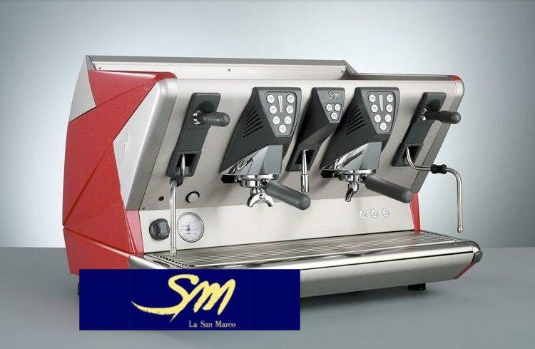 供应意大利原装圣马可100E双头电控商用半自动咖啡机