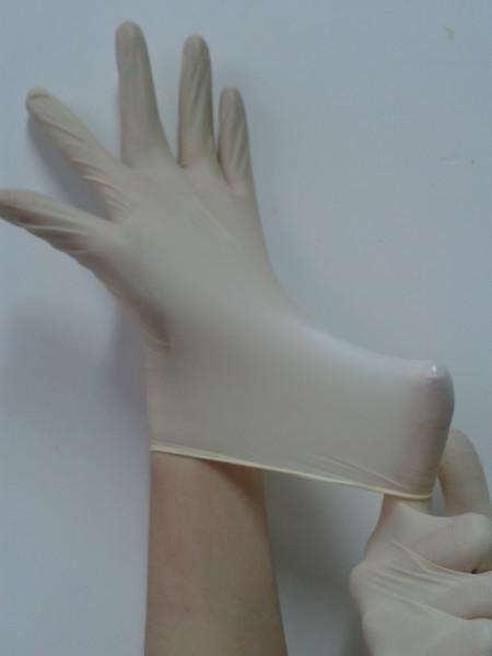 供应非医用灭菌橡胶检查手套 一次性有粉检查乳胶手套 无菌检查手套