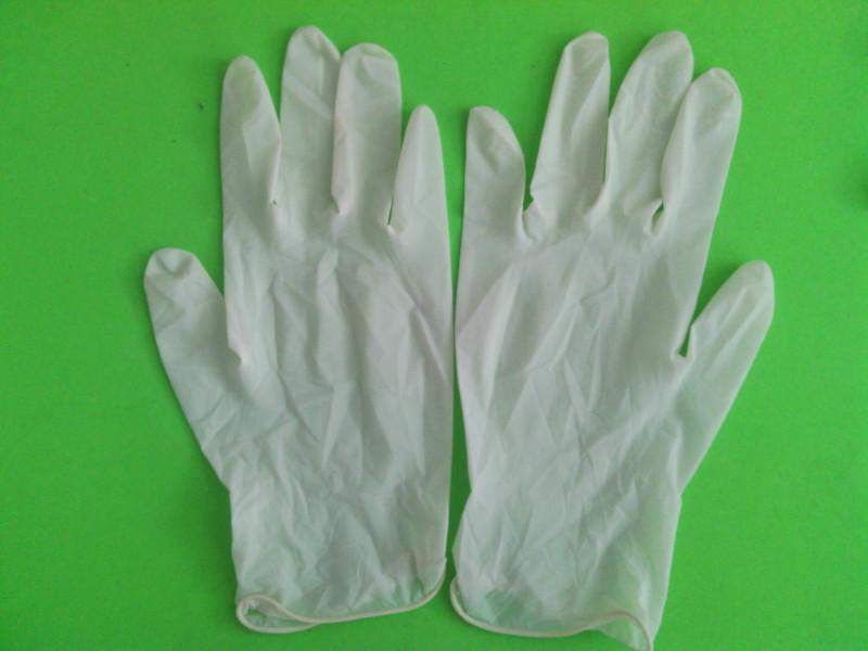 供应乳胶一次性工业手套 无粉医用检查手套批发 乳胶手套