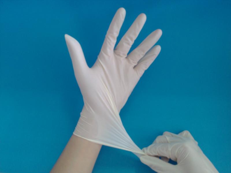 供应最受欢迎的A级100天然一次性净化112寸麻面光面乳胶手套