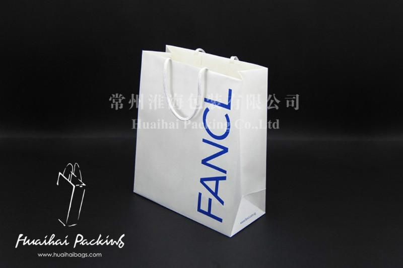 供应FANCL化妆品购物袋_FANCL纸袋_环保购物袋_机制手提袋厂