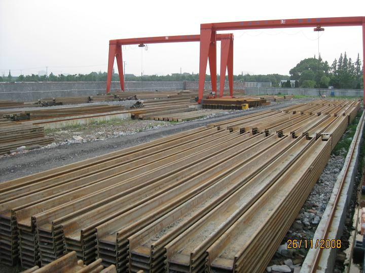 专业承接拉森钢板桩施工/下水道、箱涵拉森钢板桩施工围护