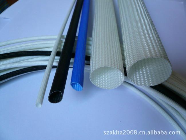 供应硅橡胶玻纤管（内胶外纤套管）硅树脂玻纤管（自熄管）
