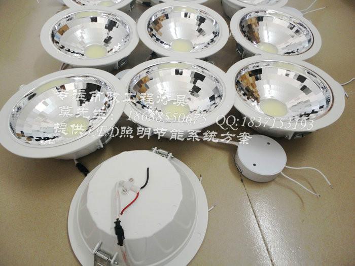 供应广东厂家直销LED20W面光源筒灯丨20WCOB筒灯丨白色COB图片