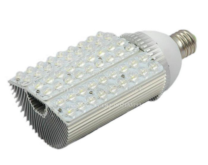 供应60W大功率LED节能路灯头丨60瓦庭院照明灯丨E40路灯头