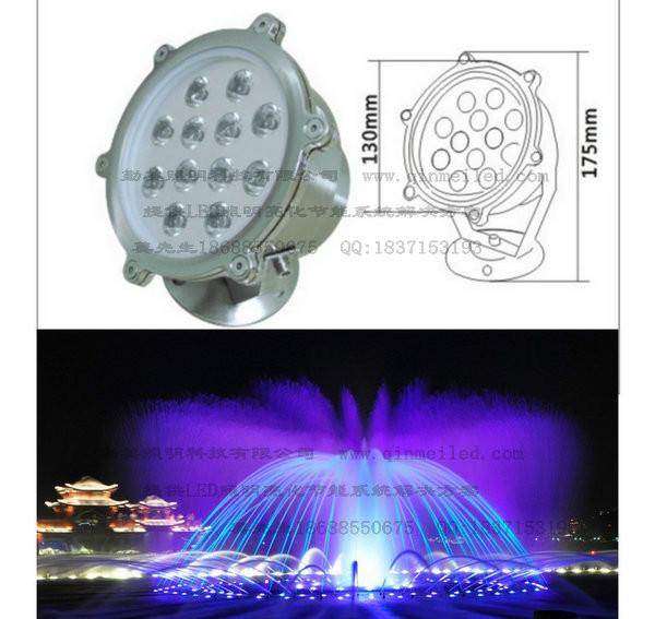 供应18W外控DMX512协议控制LED水底灯丨LED18W水底灯