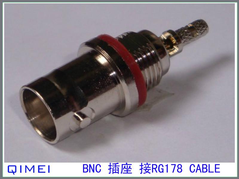 供应接线BNC插头接178线接头插座射频连接器音频连接线BNC系列