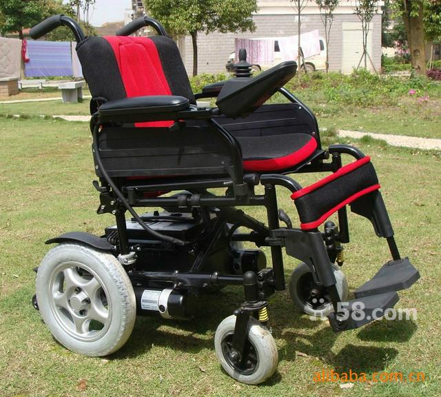 台湾电机高强度铝合金车架电动轮椅批发