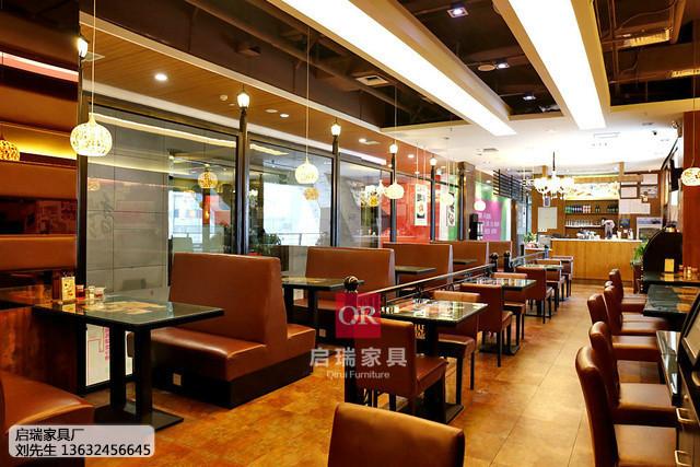 供应香港港式茶餐厅沙发，香港港式茶餐厅沙发批发定做启瑞家具直销厂家