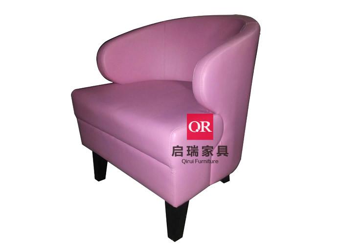 广州双人线条布艺奶茶店沙发卡座椅批发