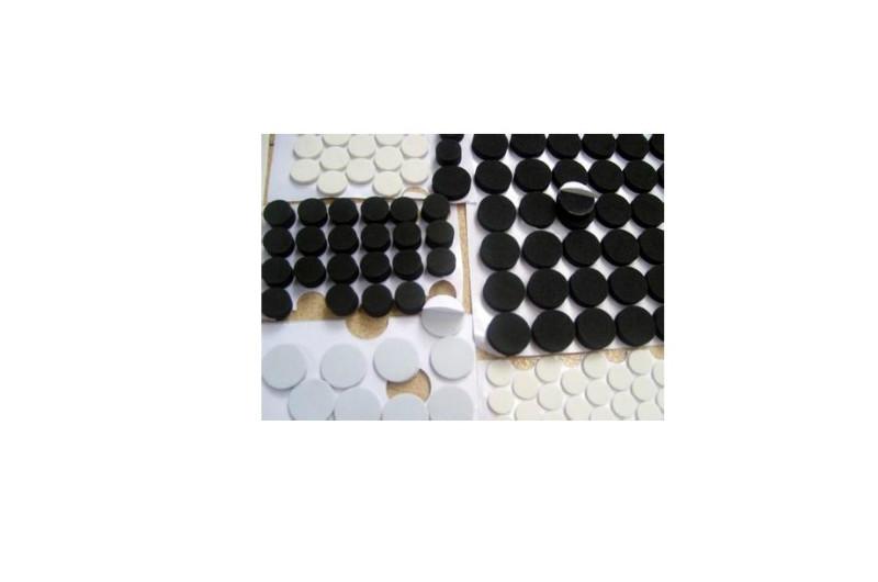 供应圆形EVA厂家，黑色长方形单面EVA泡棉胶图片