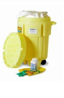 供应20加仑泄漏处理桶套装1320-YE ，化学品泄露应急套装，吸油