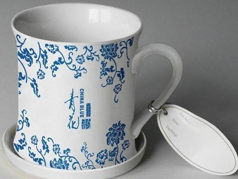 广州卡通陶瓷杯定做广州高白瓷陶批发