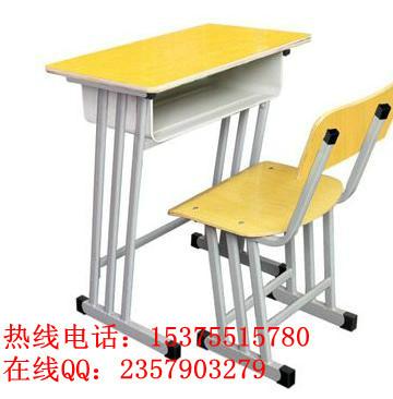合肥单人课桌椅/双人培训课桌/Z字型钢管书桌带桌斗