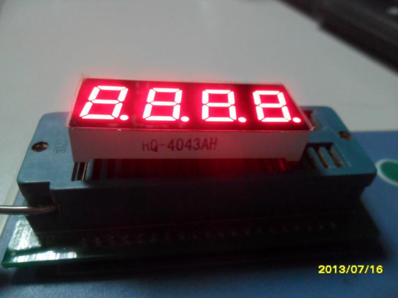 供应晶元0.36英寸四位led数码管共阳兰光图片
